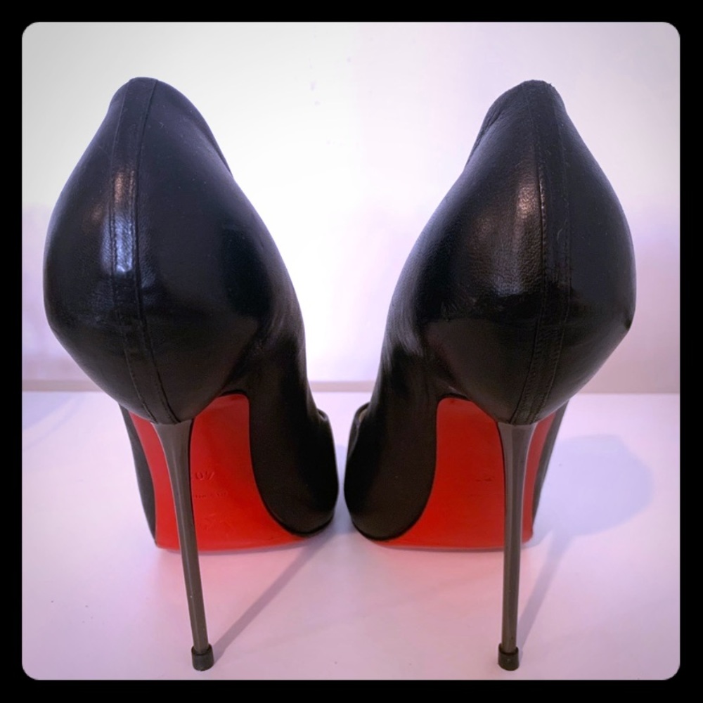Christian louboutin peep toe platform heels 40.5